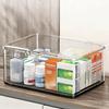 Flip Top Storage Box,Large Capacity Transparent Organizer for Medicine Cosmetics Jewelry,Desktop Dustproof Container Storage Box