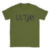 Men Lil Tjay T Shirts Pure Cotton Clothing Vintage Short Sleeve Crewneck Tees Plus Size T-Shirt