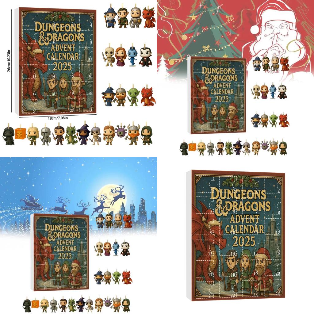 Dragon Advent Calendar With Acrylic Parts For Holiday Decor And Giftgiving