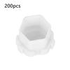 200Pcs Tattoo Ink Cups Honeycomb Shape Pigment Holder Cups Permanent Makeup Supplies White