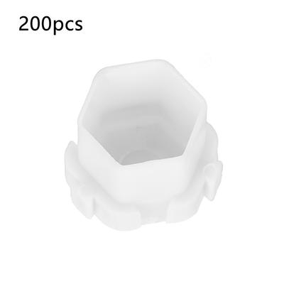200Pcs Tattoo Ink Cups Honeycomb Shape Pigment Holder Cups Permanent Makeup Supplies White