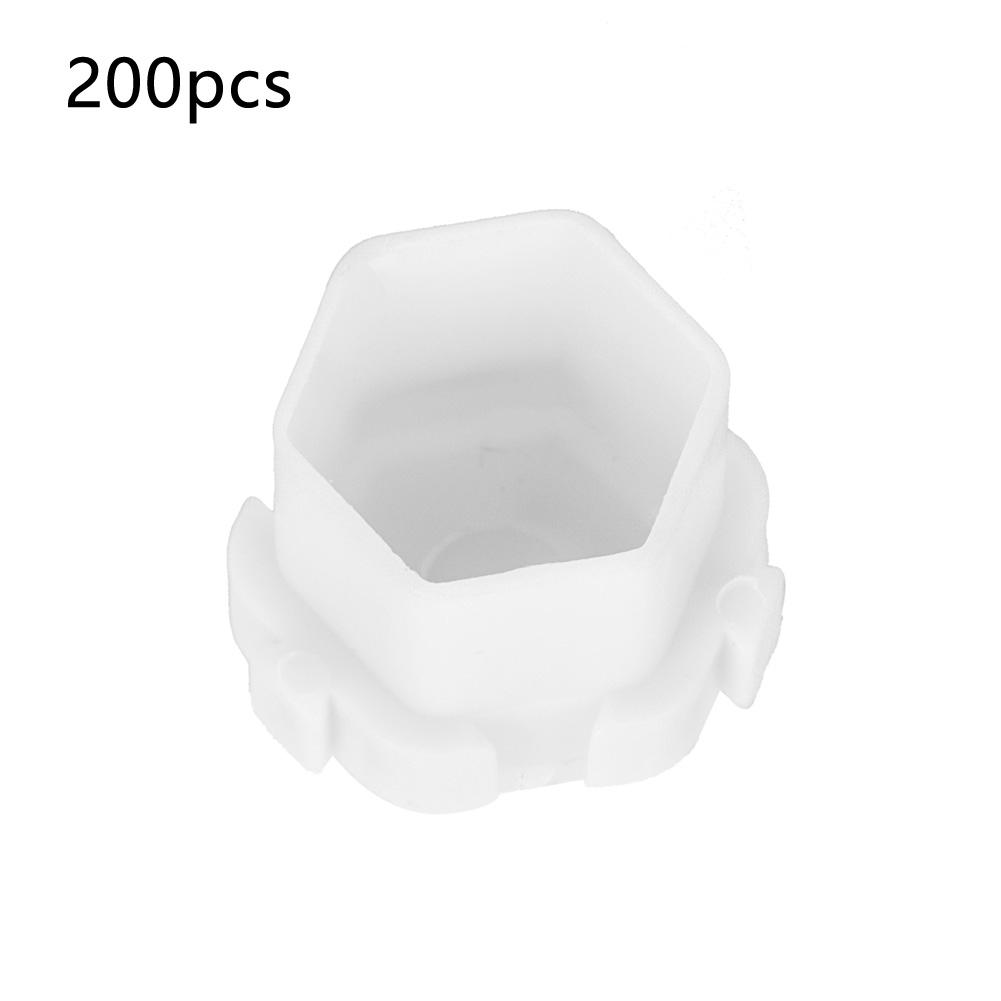 

200Pcs Tattoo Ink Cups Honeycomb Shape Pigment Holder Cups Permanent Makeup Supplies White