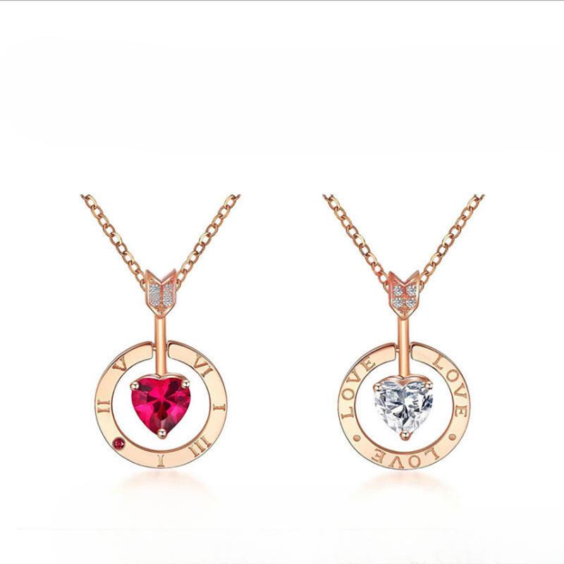 

S925 Sterling Silver Necklace a Six-Piece Cupid Cupid s Arrow Necklace