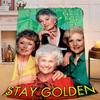 1 Stück Goldene Dame Freundschaft Flanelldecke Geschenk, Geeignet für Männer und Frauen, Weich, Ideal für Betten und Sofa, Geburtstags- oder Weihnachtsgeschenk