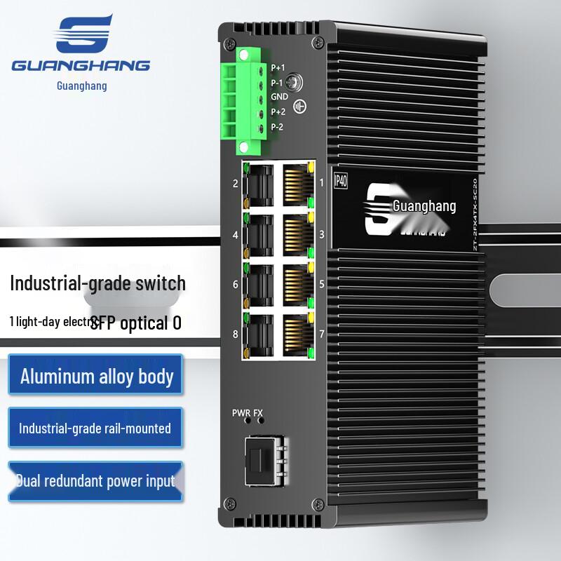 Guanghang Unmanaged Industrial Fiber Optic Transceiver