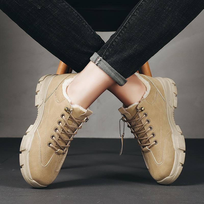 

Зимние новые ботинки martin, мужские бархатные теплые ботинки для спорта и отдыха, кожаные туфли с низким вырезом, старая обувь, хлопчатобумажная обувь, мужская обувь, модная обувь