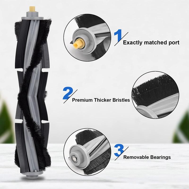 Sada příslušenství pro robotický vysavač Ecovacs Deebot X1 Omni X1 Turbo X1 Plus Hlavní kartáč Boční kartáč Filtr Podlahový sáček