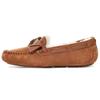 Scarpe basse casual comode e calde in pelle Dakota da donna, marrone castagna 1118914-CHE
