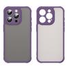For iPhone 15 Pro Case Drop Proof Airbags Frosted Translucent PC + TPU Phone Back Cover