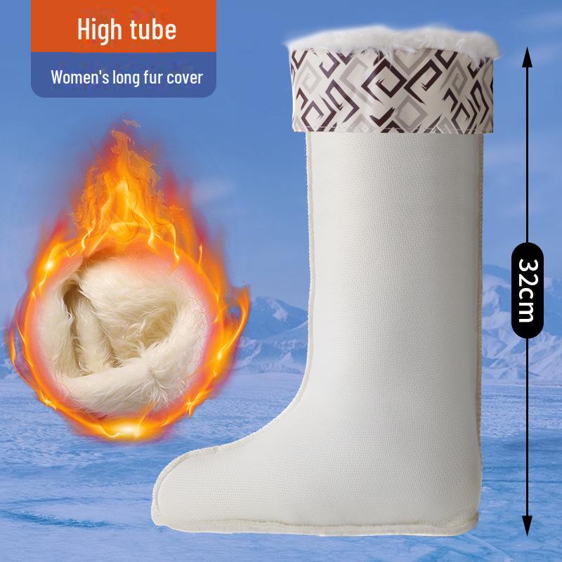 

2025 Мужские и женские зимние резиновые сапоги с утеплителем из бархата, толстым резиновым верхом и хлопковой внутренней подкладкой 40/41 universal