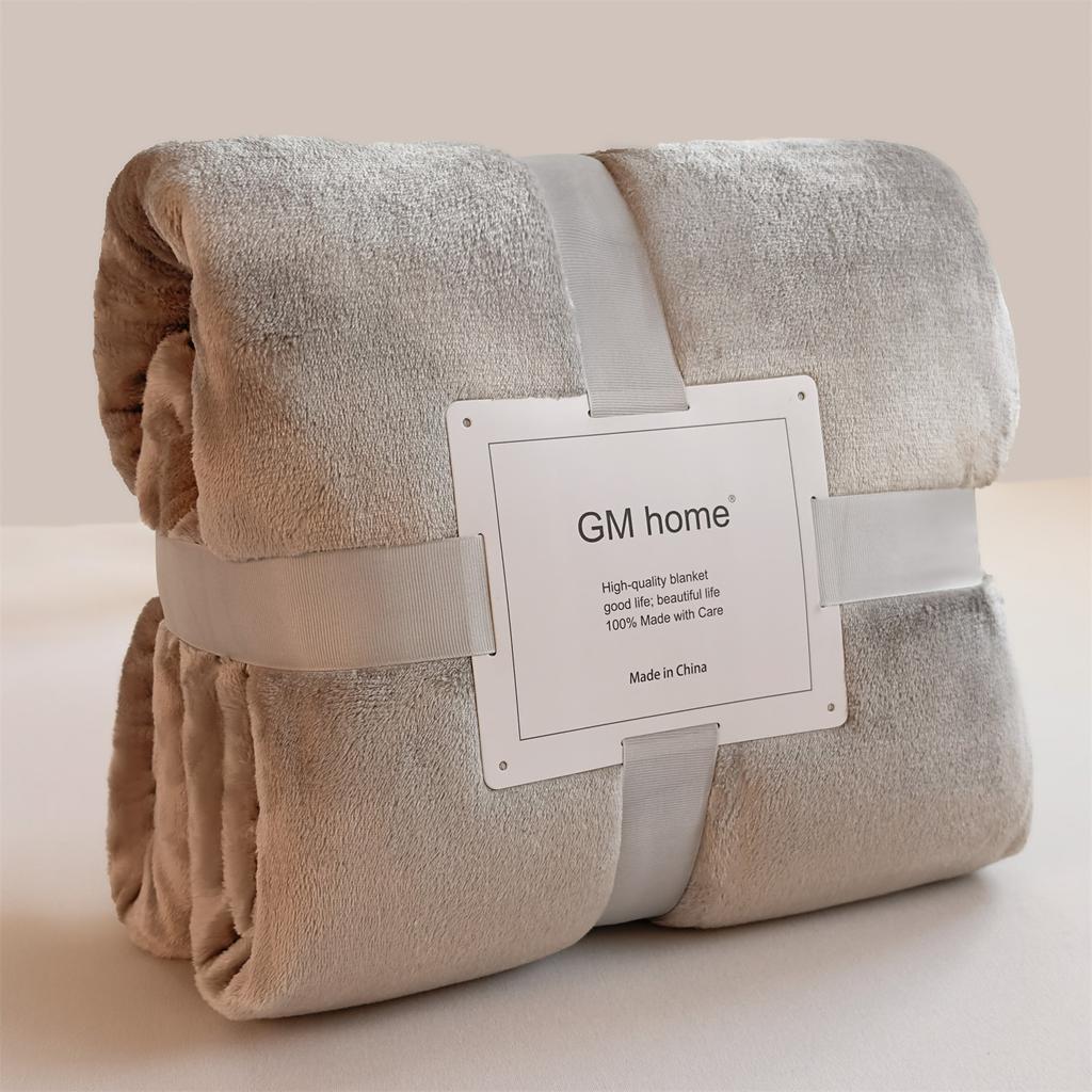 Super Thick 320g Solid Color Aviation Blanket Air Conditioner Car Office Class A Nap Blanket