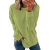 European & American Women's Round Neck Solid Color Long Sleeve Autumn Hoodie Pullover (2024)