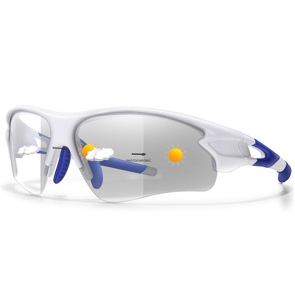 Fashion Photochromic Sunglasses Unisex Outdoor Sports Eyewear for Fishing Cycling Riding Running Driving Comfortable Goggles