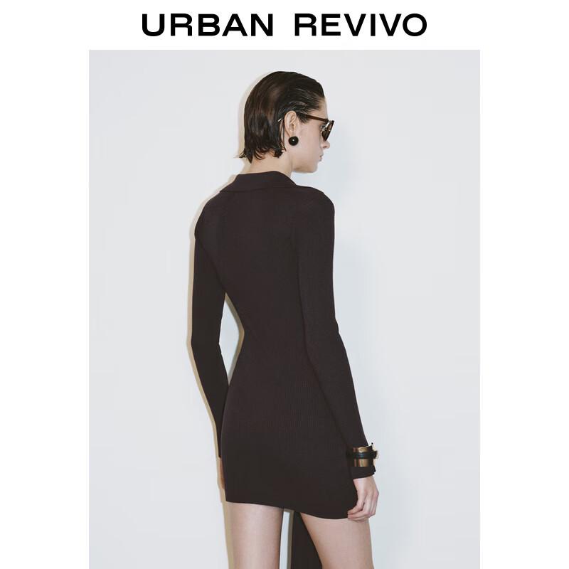 UR Damen Retro Verbandstrick A-Linien-Kleid