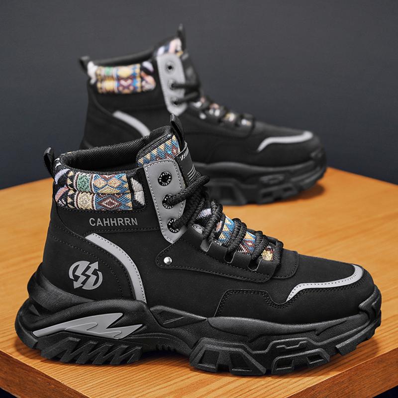 Fashion CYYTL Mens Boots Ankle Cowboy Combat Winter Tactical Motorcycle Chelsea Leather Casual Shoes Work Outdoor Hiking Designer Luxury