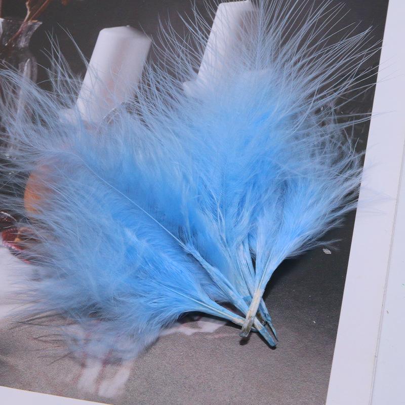 Blood vessel velvet feather turkey feather jewelry cat toy cat stick handicraft dream catcher decorative material