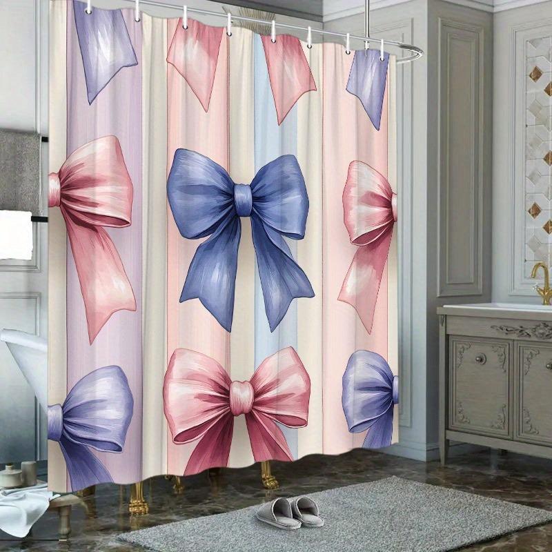 

Belted Checkered Pattern Washable Dirt-Resistant Shower Curtain Shower Head Waterproof Polyester Bath Curtain For Home Decor W60H190(CM)-1 Pcs