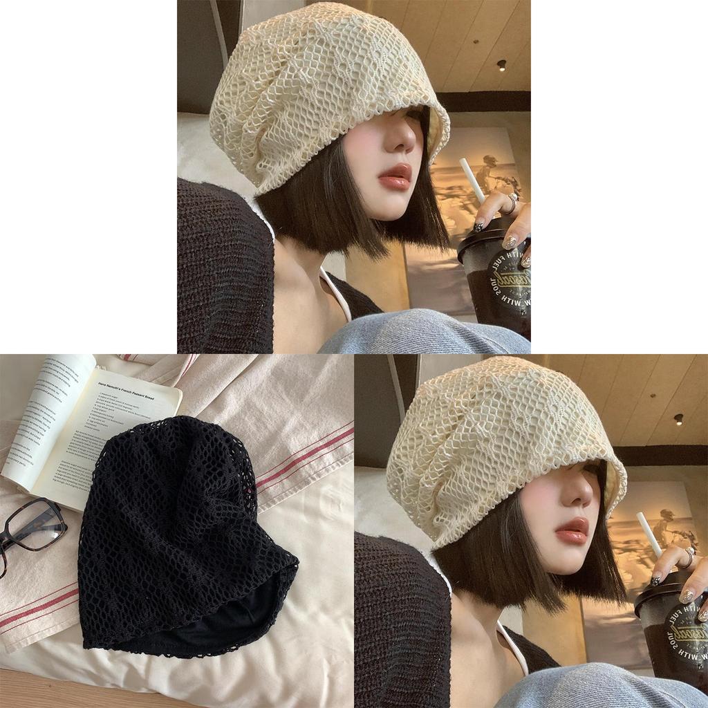 Cool Cotton Mesh Flat Cap For Women Summer Fashion Ol Style Breathable Lightweight