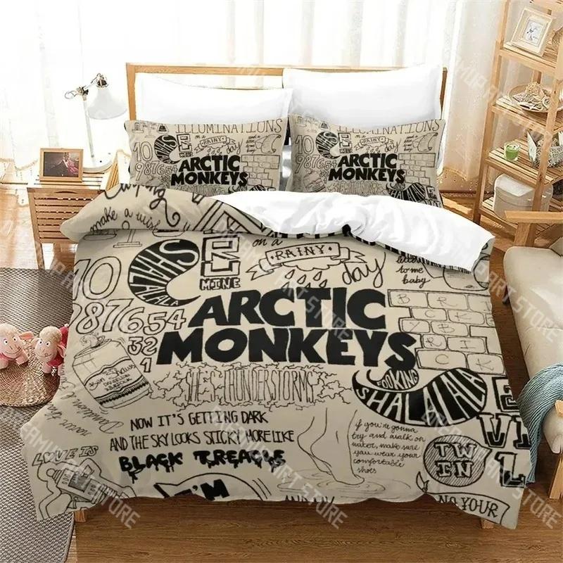 Fashion New Arctic Monkeys Bedding Set Single Twin Full Queen King Size Bed Set Kids Bedroom Duvetcover Sets Bed Sheet Set