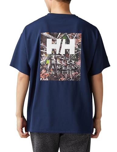 S/S HHAngler Logo Tee Ocean Navy L