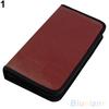 VCD Organizer 80 Discs CD Holder DVD Case Storage Faux Leather Zipper Bag
