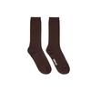 [Women's] Piano Pleated Silket Socks (Brown)