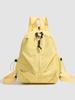 Schoolbag female junior high school student carrying girl Korean version casual large capacity simple solid color