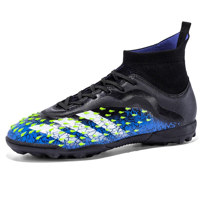 Mandarin Duck Large Size High Top Football Shoes New Men'S And Women'S Training Shoes Student Football Shoes Long Nails Broken Nails Shoes