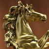 Resins Standing Horse Figurine Sculpture 12Inch Tall Tabletop Decoration for Living Room or Study Aesthetic Appeal