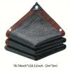 Large Area Black Shade Cloth with Grommets -90% Shading Rate, - Ideal for Patio, Balcony, Pergola, Greenhouse, Chicken Coop