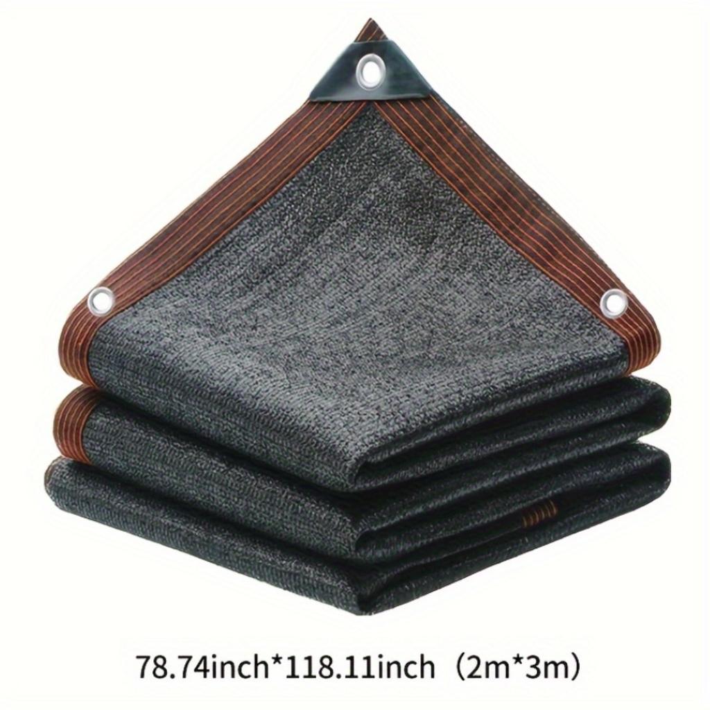 Large Area Black Shade Cloth with Grommets -90% Shading Rate, - Ideal for Patio, Balcony, Pergola, Greenhouse, Chicken Coop