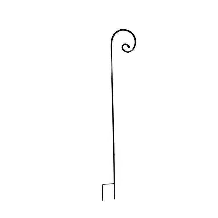 Wrought Iron Shepherd's Hook for Outdoor Bird Feeders, Lanterns, and Hanging Baskets