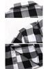 2025 Men's Plus Size Plaid Long Sleeve Shirt with Double Pockets