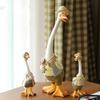 2pcs Statues Lawn Duck Ornament Animal Sculpture Gifts Artificial Cute Ducks Family Children Toys