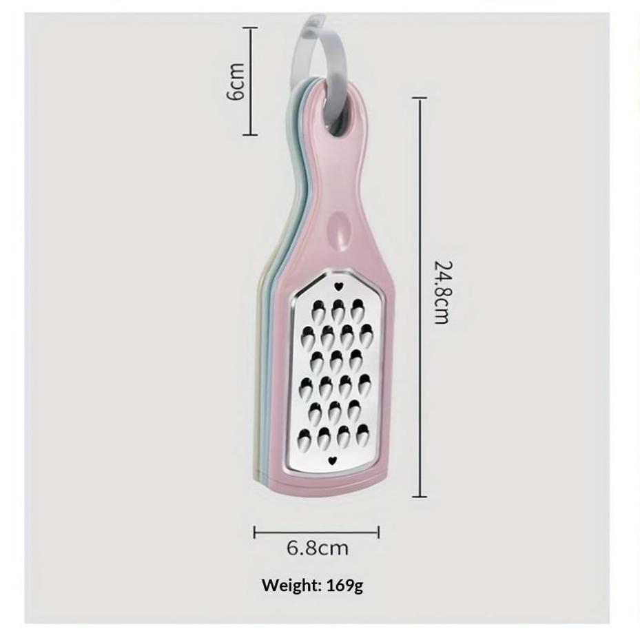 1 Set 4 In 1 Manual Vegetable Slicer Stainless Steel Grater Kitchen Tool With Plastic Handle For Home Food Prep Shredder Cutter