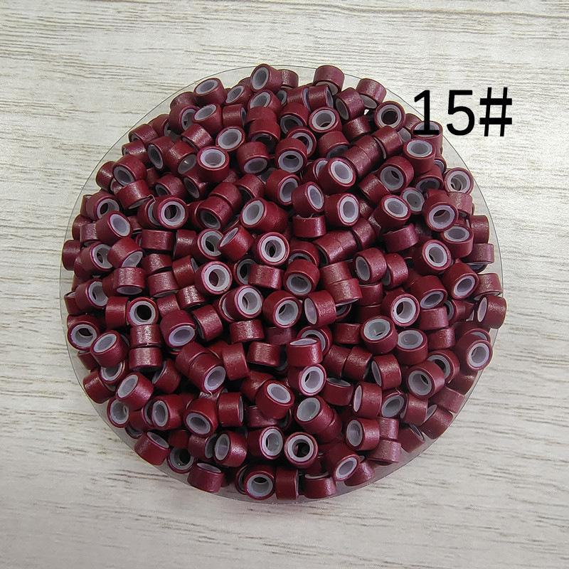 

Бесшовное кольцо для наращивания волос с силиконовой ручкой и золотой проволокой 200 pcs bag