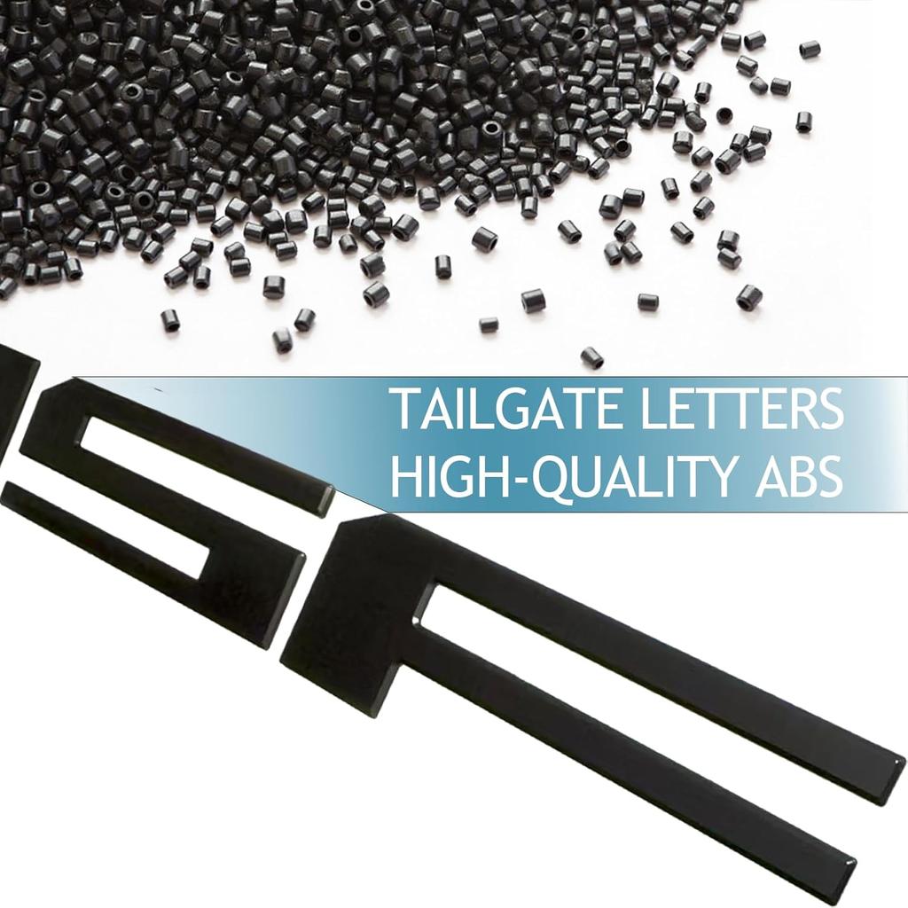3D Raised Tailgate Letters Compatible With F150    2024 2025, Matte Black Erts, Tailgate Decal For F150 & Emblem Replacement, Accessories For F150
