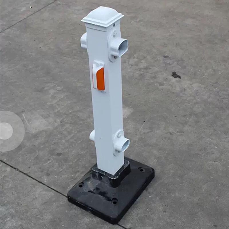 Traffic Barrier Post Base: High Molecular Rubber & Iron Plate