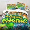 3D Druck Mein Spiel Singende Monster Bettwäschesets Bettdecke Steppdecke Bettbezug Bettbezug Kissenbezugsets Kinder Erwachsenengröße