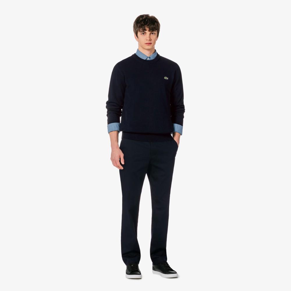 [lacoste] Men's Paper Long Sleeve Crewneck Pullover AH598E-56G166