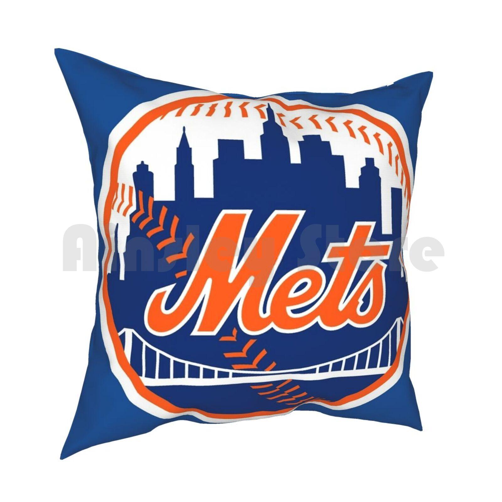 Mets Pillow Case Printed Home Soft Throw Pillow Baseball 30cmx30cm