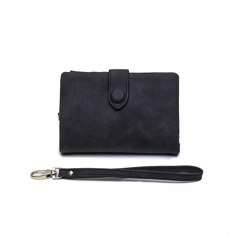 Women Wallets Matte Short Wallet, Portable Pouch, Clutch, Card Holder