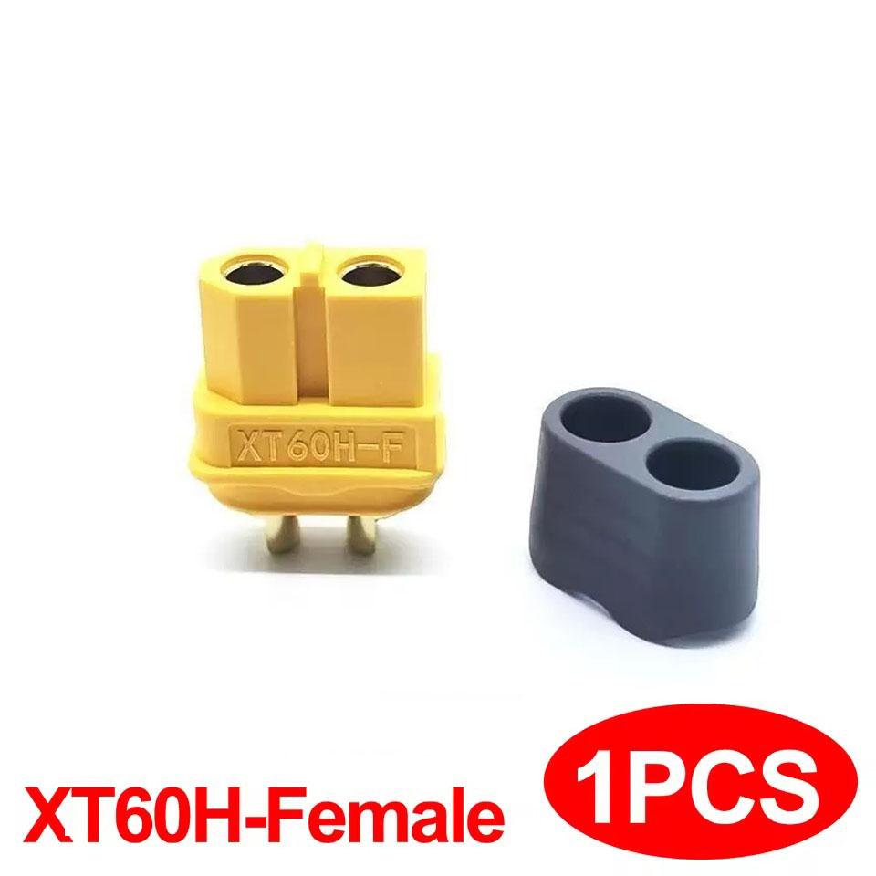 XT60H (XT60 Upgrade) Connectors, XT60H Male Female Bullet Connectors Plugs with Sheath for Lithium Battery RC Planes Car