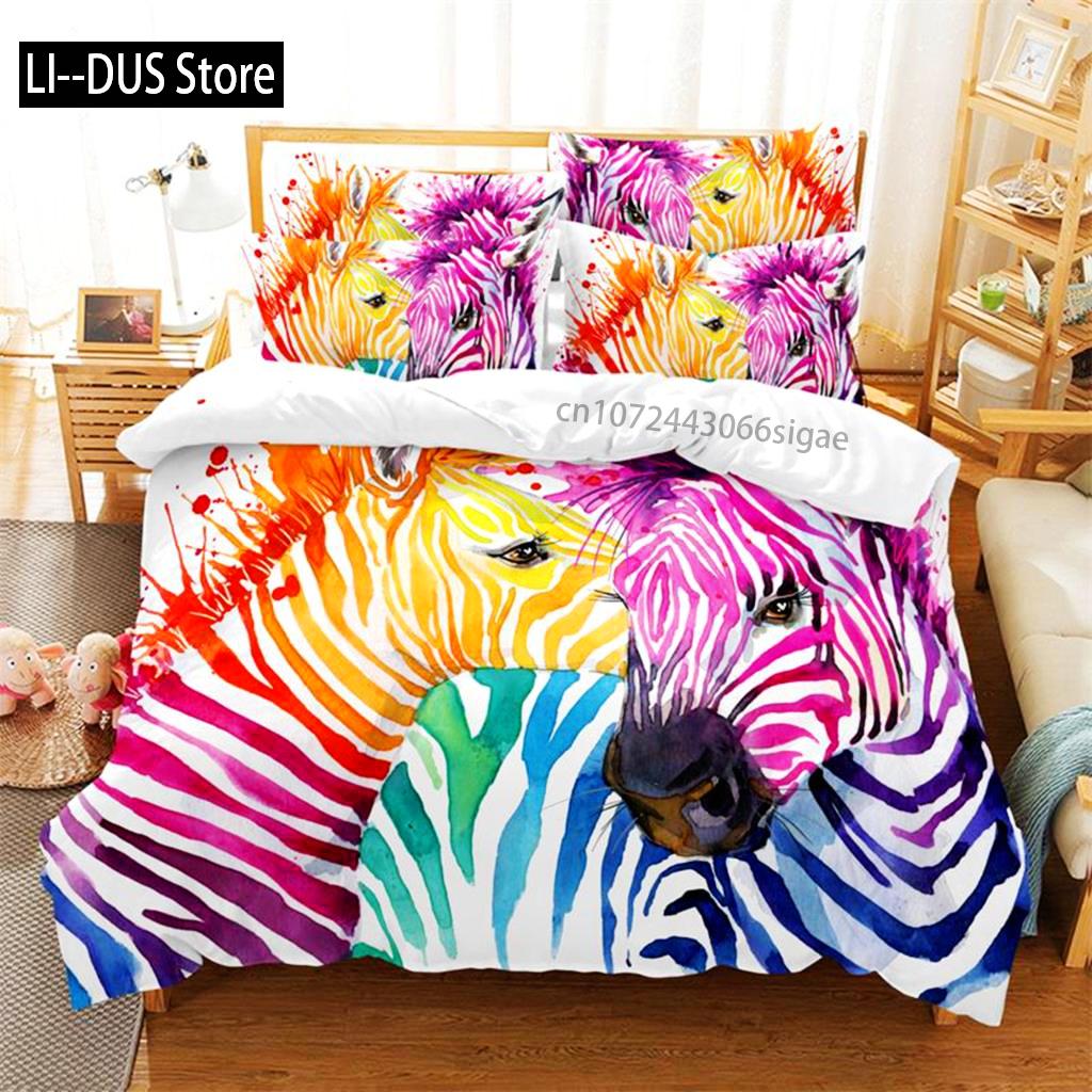 White Tiger Bedding Set Duvet Cover Set 3d Bedding Digital Printing Queen Size Bedding Set Fashion Design