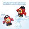 Bath Toys for Toddlers with Dunk and Launch Rocket, Rotating Dome Fountain and Water Spray