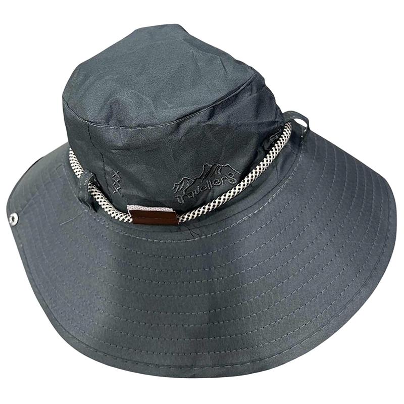 Summer Bucket Hat Men Women Outdoor Fishing Camping Hiking Hats Breathable Anti Uv Windproof Sun Hat