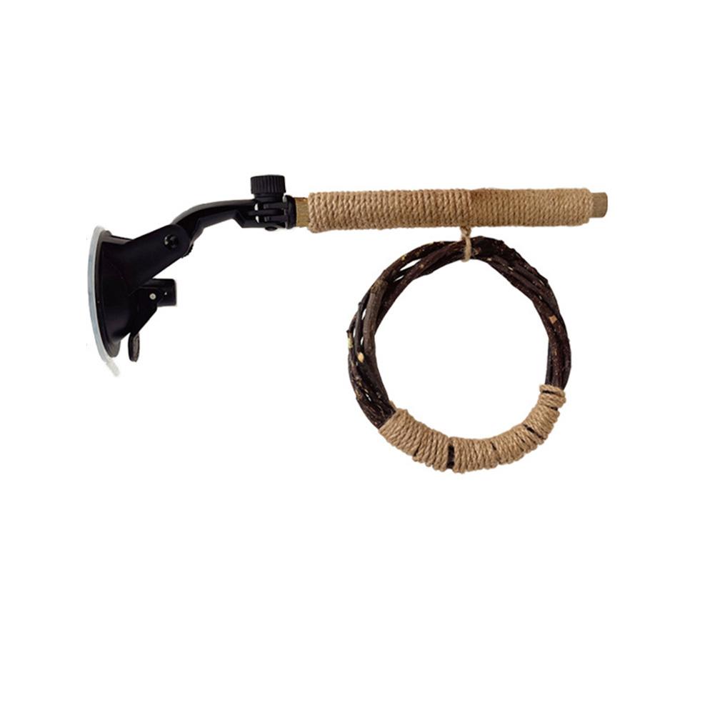 

1шт. Натуральная игрушка-жердочка для попугаев, игрушка-качели для птиц, натуральная игрушка с присоской для волнистых попугаев, попугаев, корелл, неразлучников