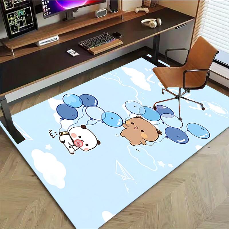 1PC Bear Balloons Carpet Office Rug Mat Home Decor Area Carpet Festival Gift Office Desk Chair Carpet Longlasting Material