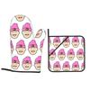 Billy Bolt Oven Mitts and Pot Holder Sets of 2 for Baking Kitchen Cooking Grilling Resistant Non-Slip Gloves