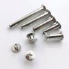 90Sets Leather Rivets Assorted Screw Rivets Chicago Screws Stainless Steels Screw Post Binding Screw for DIY Leather Craft